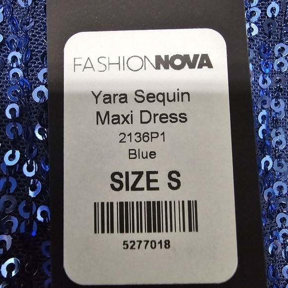 New Fashion Nova Sequin‎ Slit Dress - Picture 4 of 5